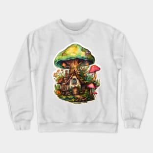 Fairy Mushroom House Crewneck Sweatshirt